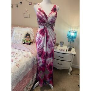 stunning y2k cache fairy prom maxi open back dress